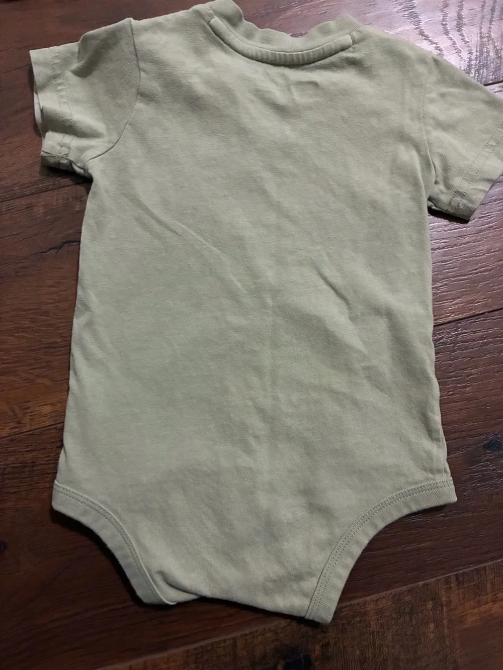 Carhartt Olive Green Pocket Tee Onesie